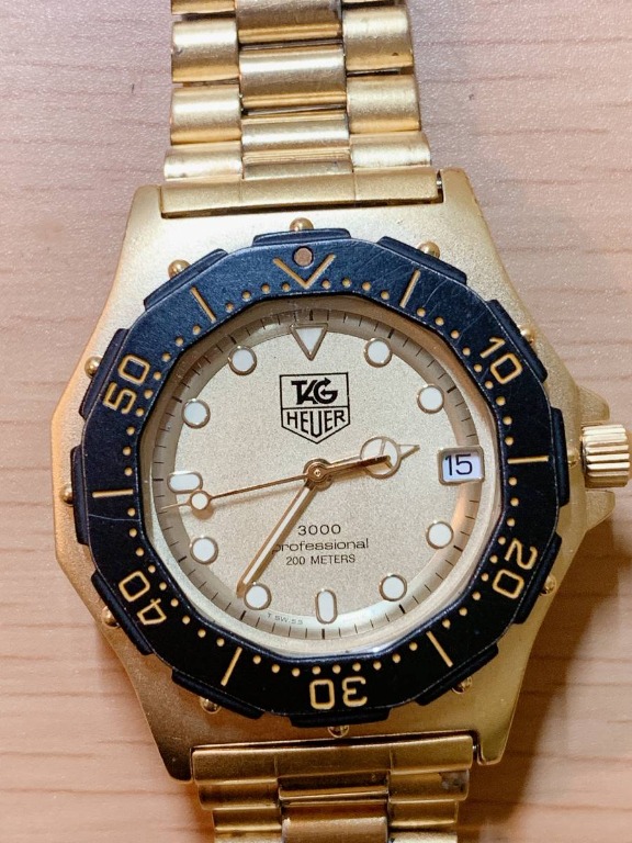 RARE Tag Heuer Gold Plated 3000 Series Reference 937.406