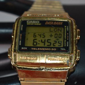VINTAGE Casio Gold Tone DB 580 Men s Watch NEW BATTERY WatchCharts Marketplace