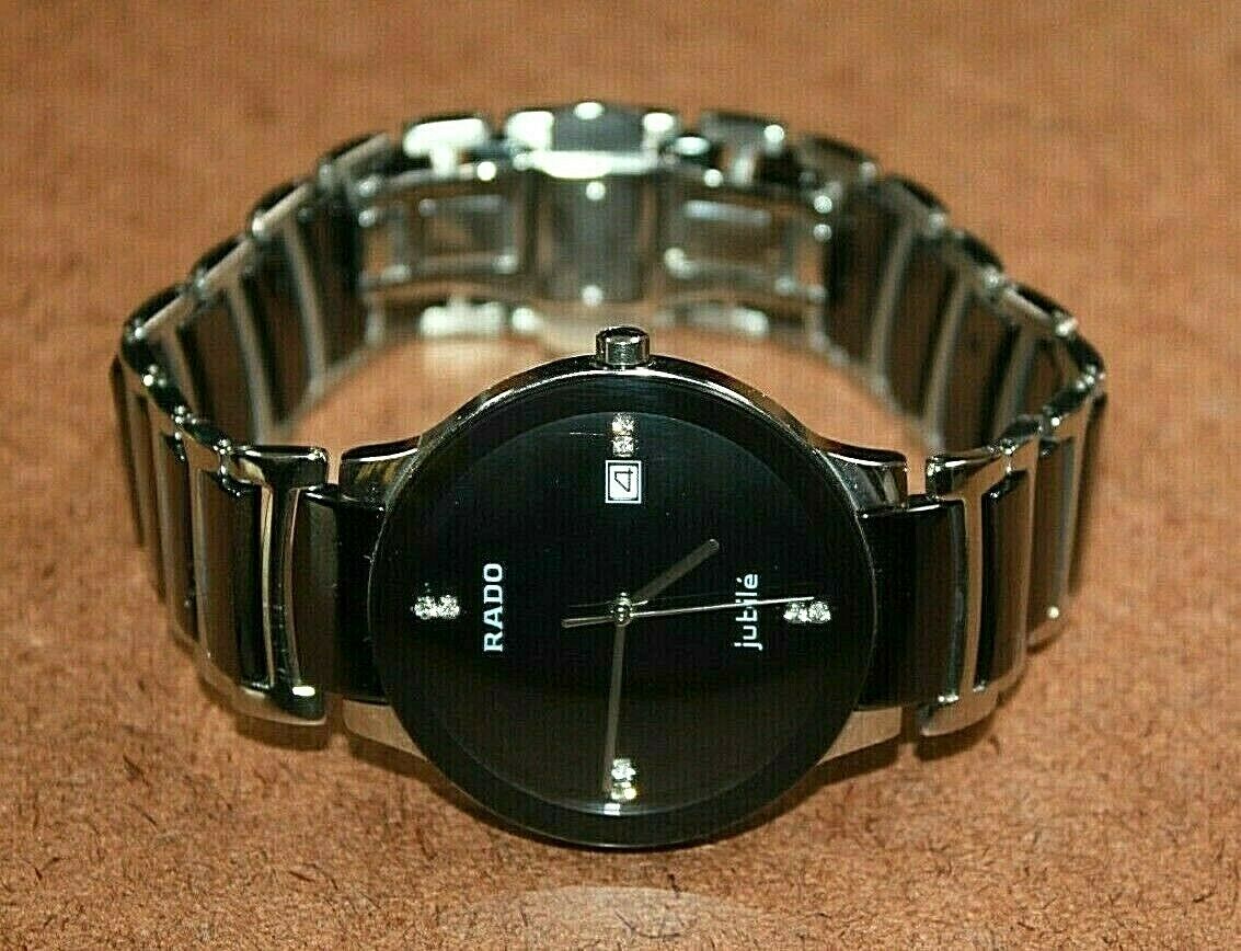 Rado Jubile SS and Ceramic Men s Diamond Dial Quartz Watch R30939702 119WEI WatchCharts Marketplace