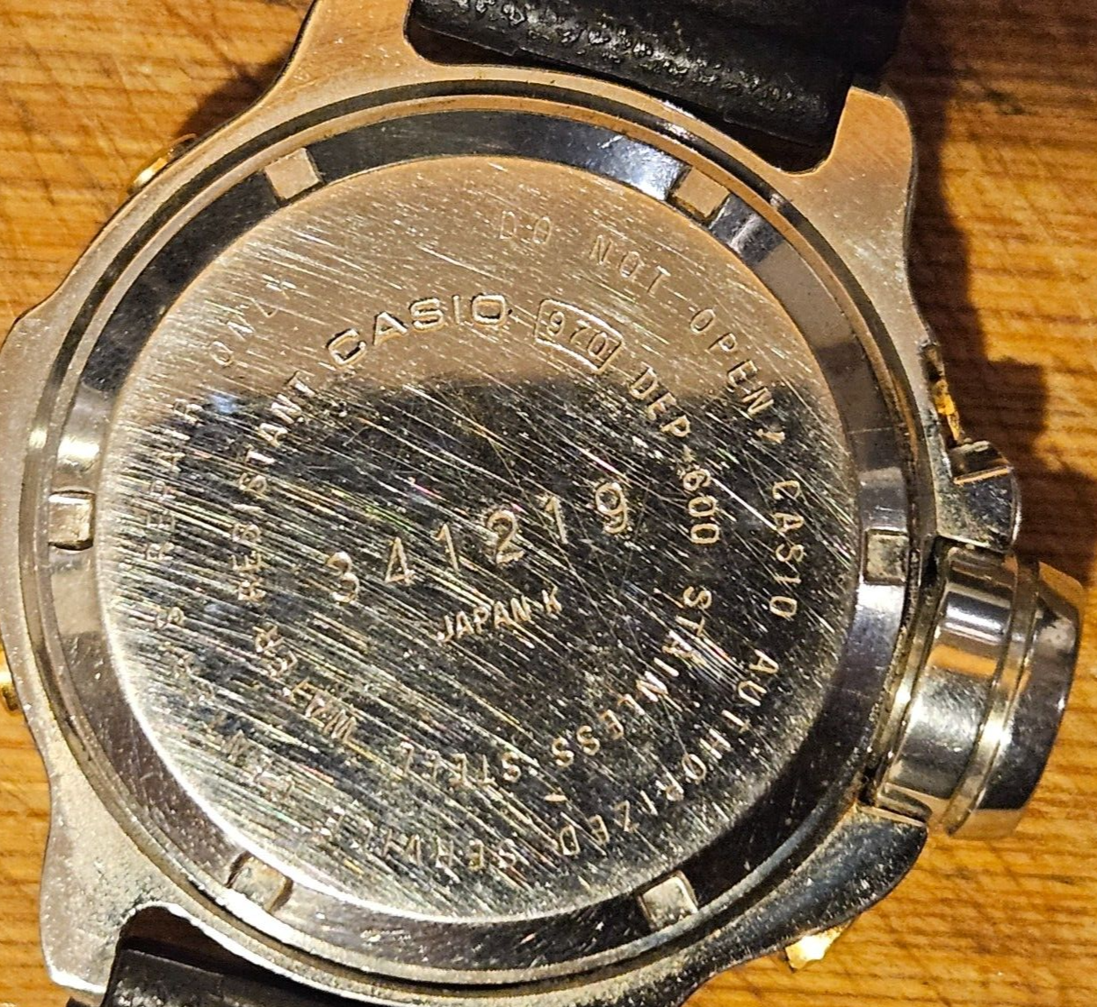 CASIO DEP-600 XL Module (970) 200M Vintage G Diver Watch Temp