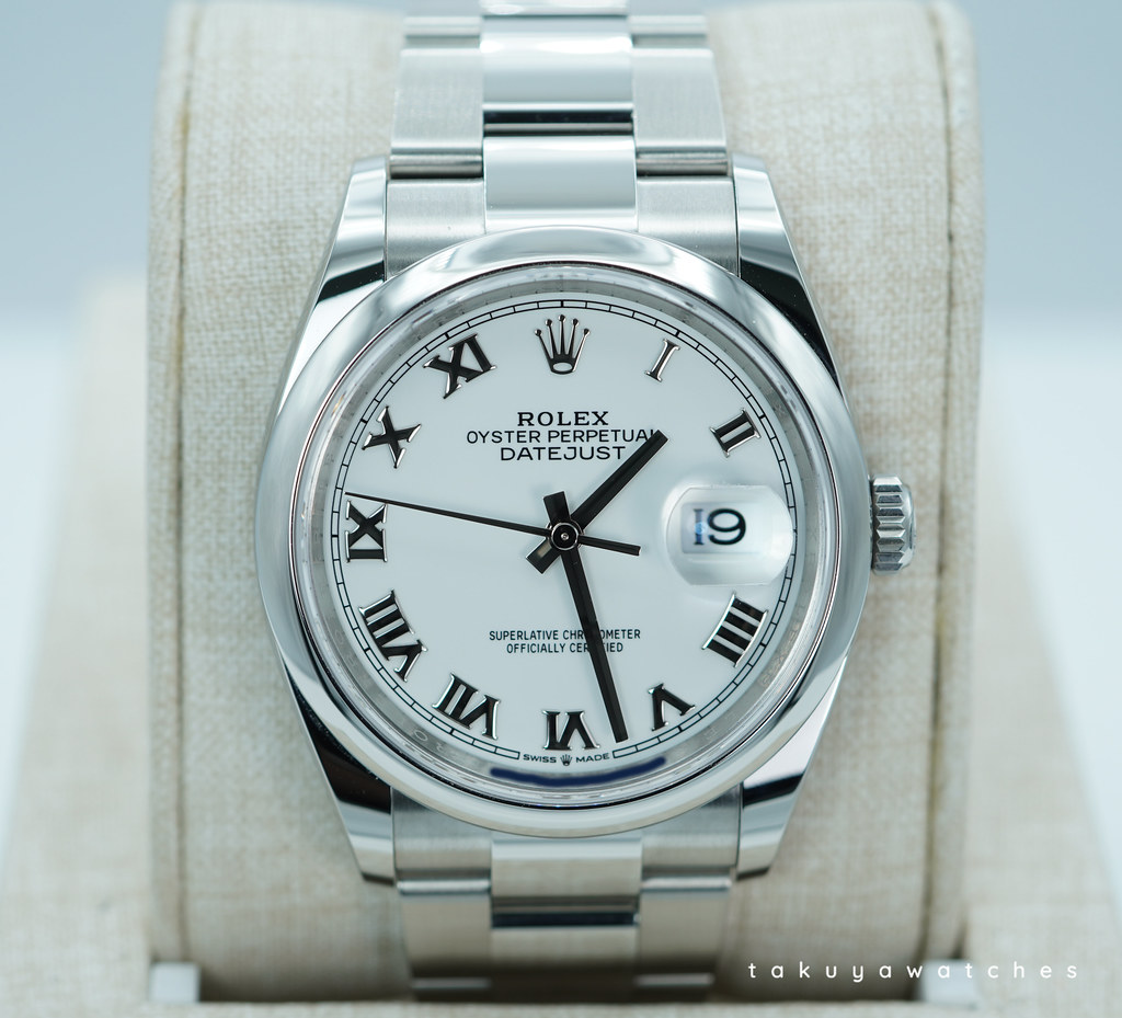 FSOT: Rolex 126200 DATEJUST 36 WHTE ROMAN DIAL OYSTER BAND FSOT: Rolex 126200 DATEJUST 36 WHTE ROMAN DIAL OYSTER BAND