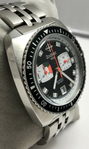 Old sea セット Zodiac Sea Dragon Z02200 Watch