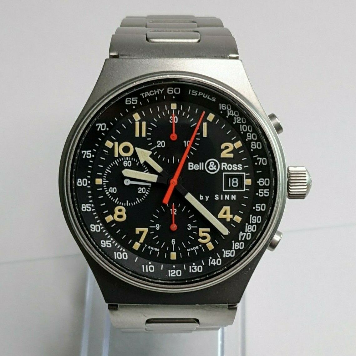 Bell Ross by Sinn 144.GMT.ST Automatic Watch Chronograph 1990 s