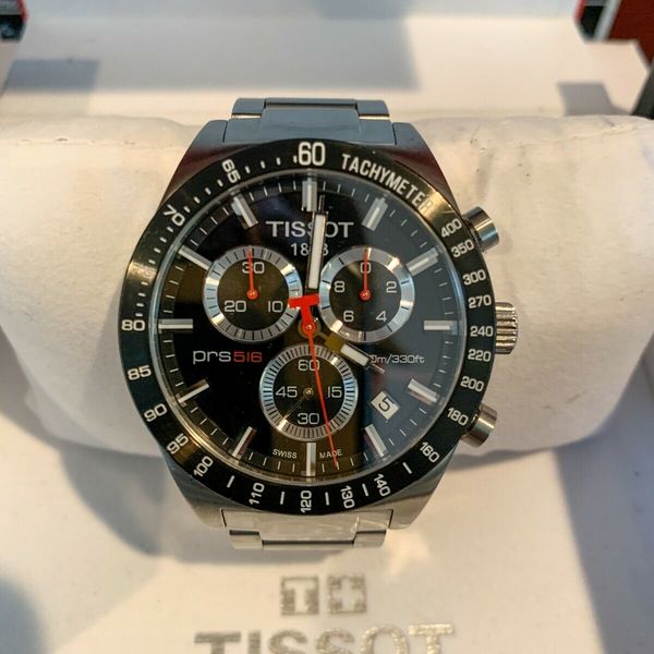 Cinturino Originale Tissot PRS516 In Gomma Nera Silicone &ndash; Modello T044 417, 20mm