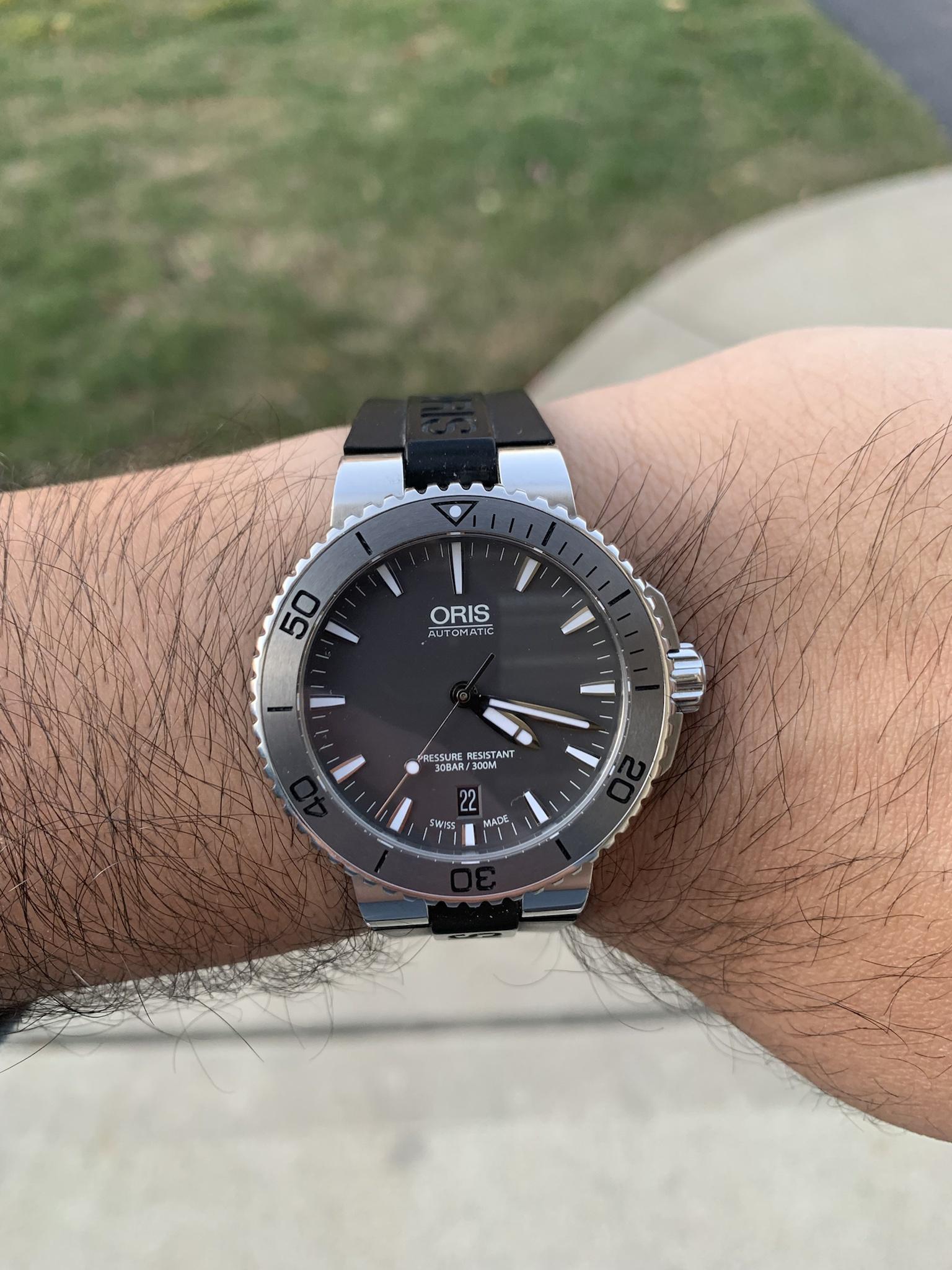 WTS Oris Aquis first gen 40mm tungsten bezel full kit 1500 obo