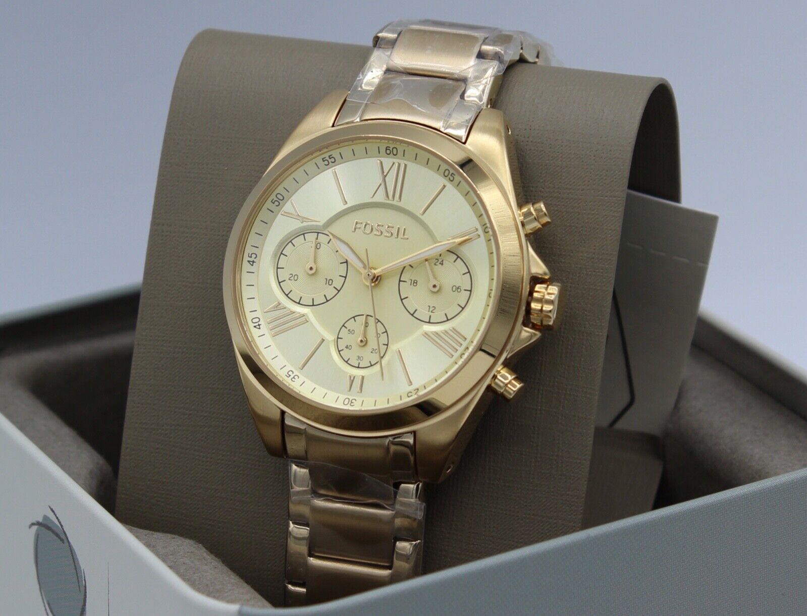 Fossil Modern Courier Gold Brown Leather Women`s BQ3851 Watch - Fossil watch  - 796483593664 | Fash Brands