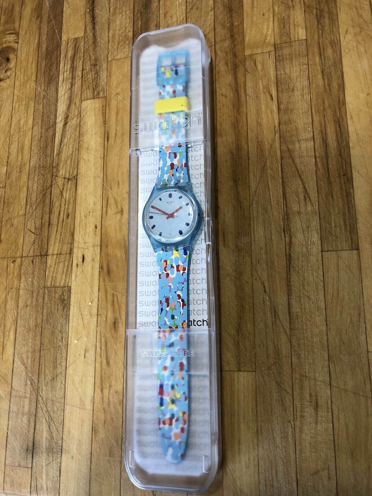 Swatch watch Prikket GS401 Blue, Yellow, Red, White New | WatchCharts