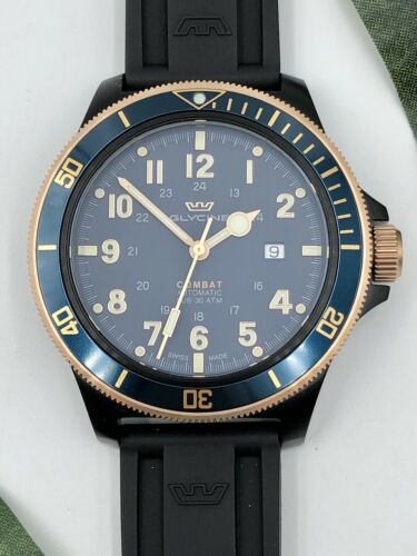 Glycine Combat Sub 46 Automatic Dark Blue Dial Men s Watch GL0280