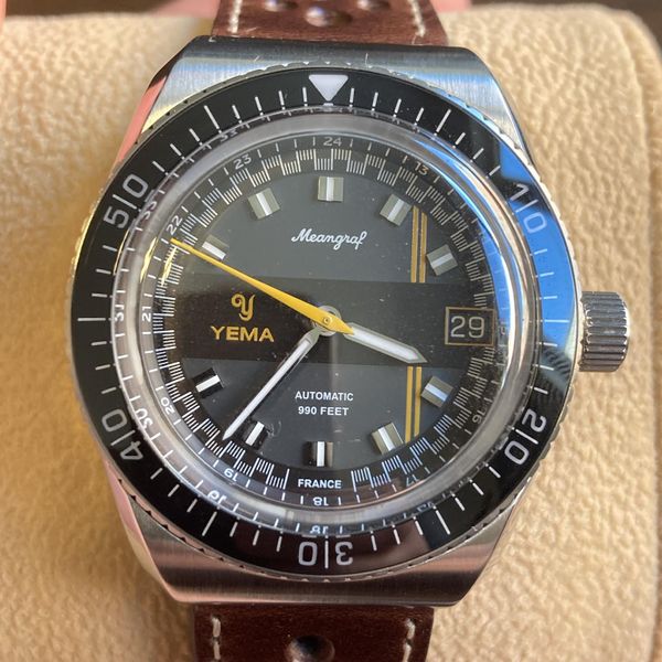 Montre Mécanique Yema Meangraf Pour Homme - Occasion, Montre Bracelet Vintage