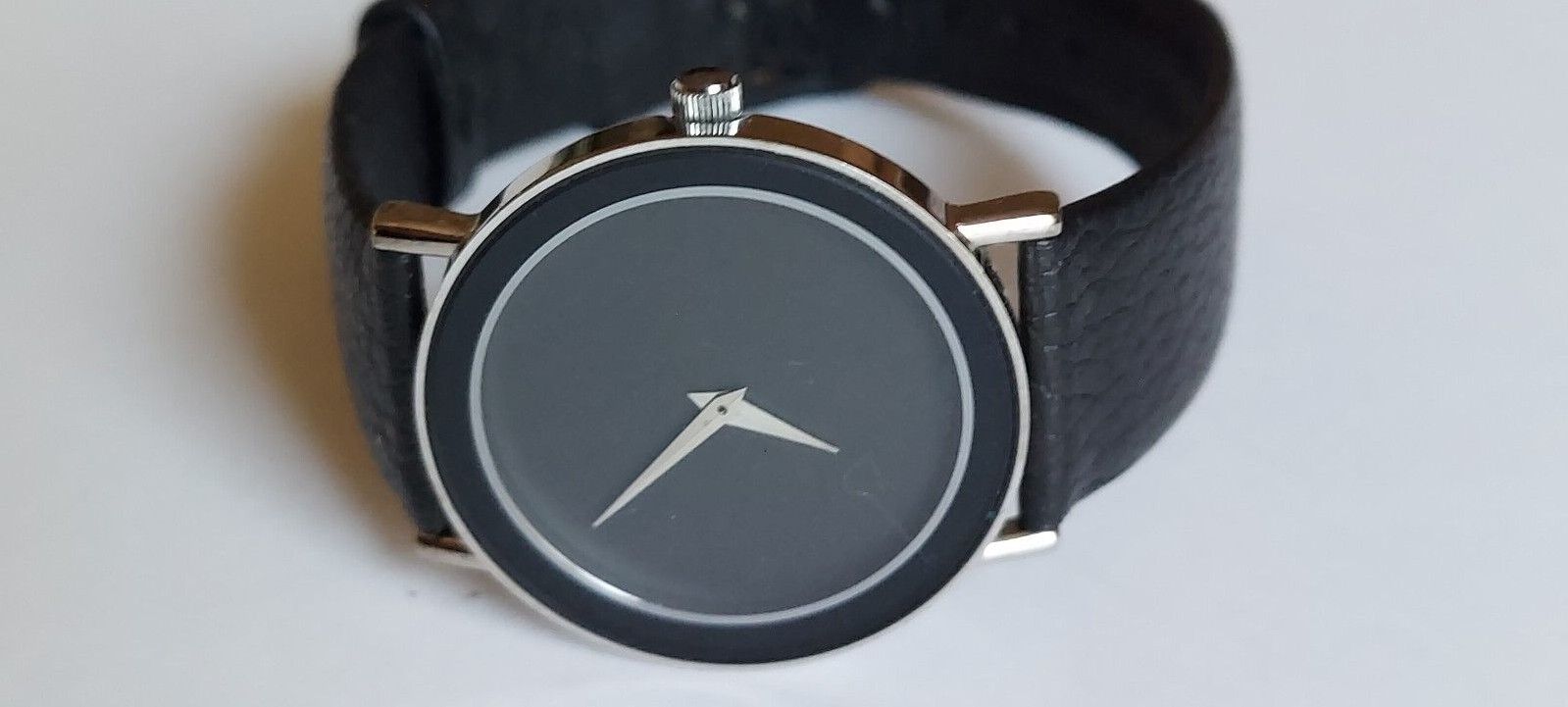 Plain black store dial watches