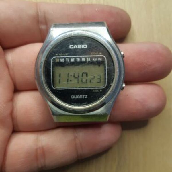 RARE Vtg lcd CASIO 51QR-19 JAPAN U watch working funcionando