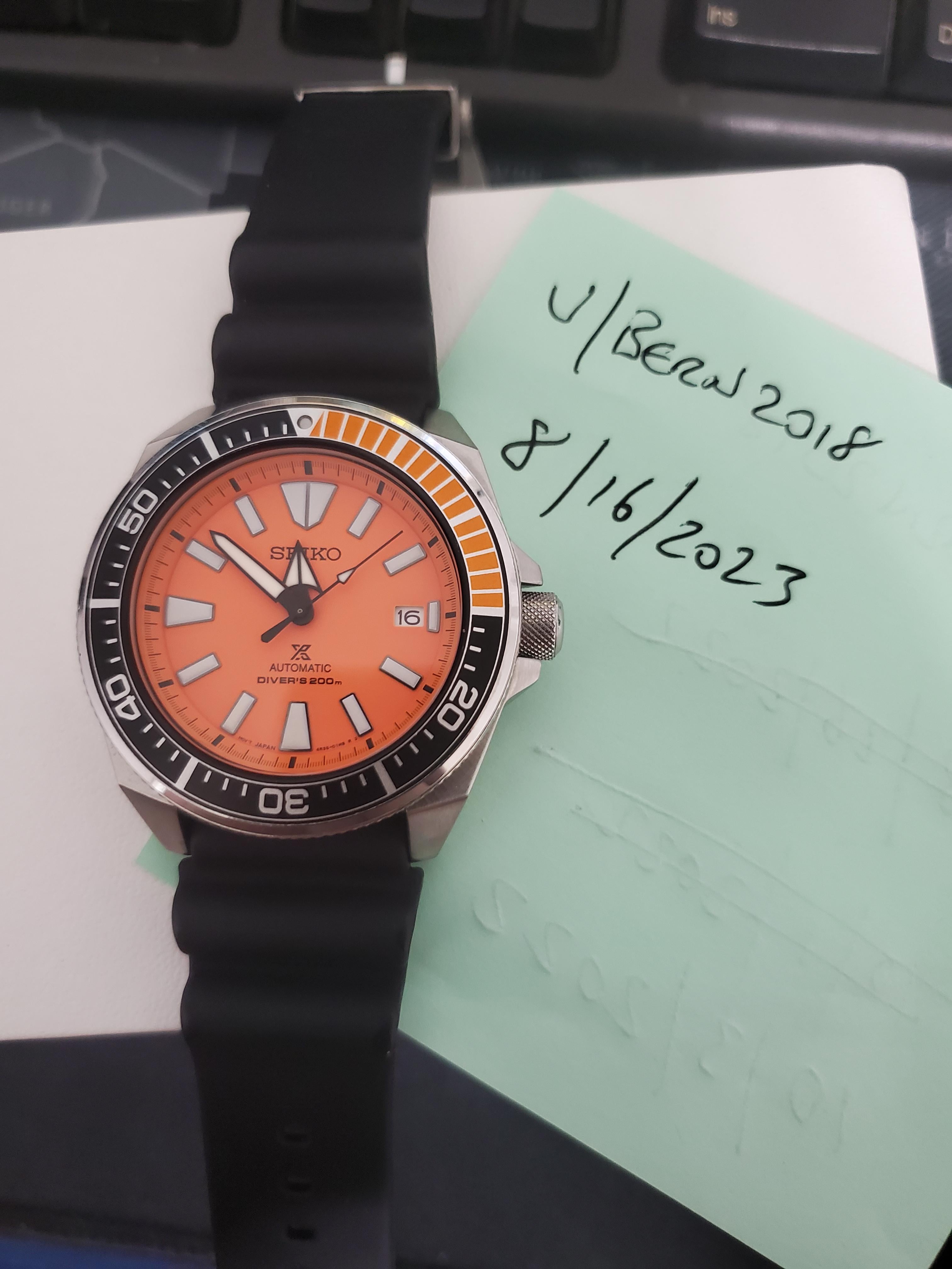 Orange samurai seiko sale