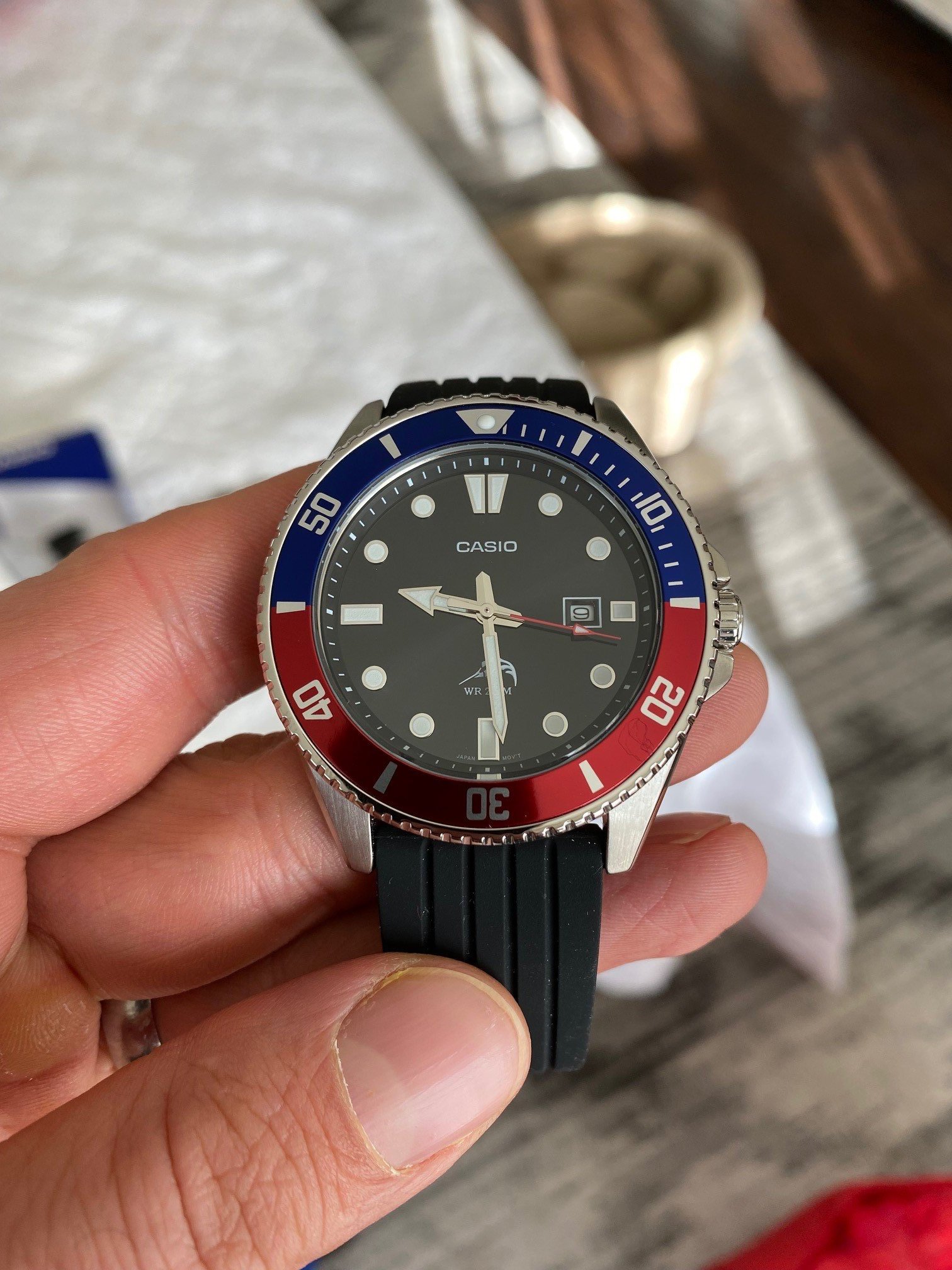 For sale: Casio Marlin Pepsi MDV106 with extras $85