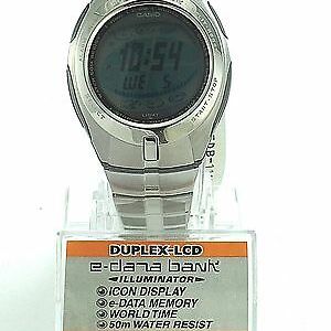 CASIO E-Databank Icon Display Watch EDB-111D-7 Stopwatch