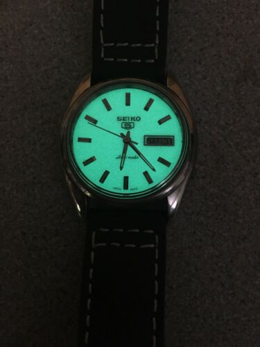 Seiko 5 Automatic Watch Full Lume Dial 7009A 17J | WatchCharts