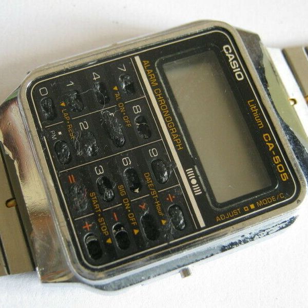 Vtg 1980 Casio Ca 505 Calculator Game Watch Module 437 Work Watchcharts