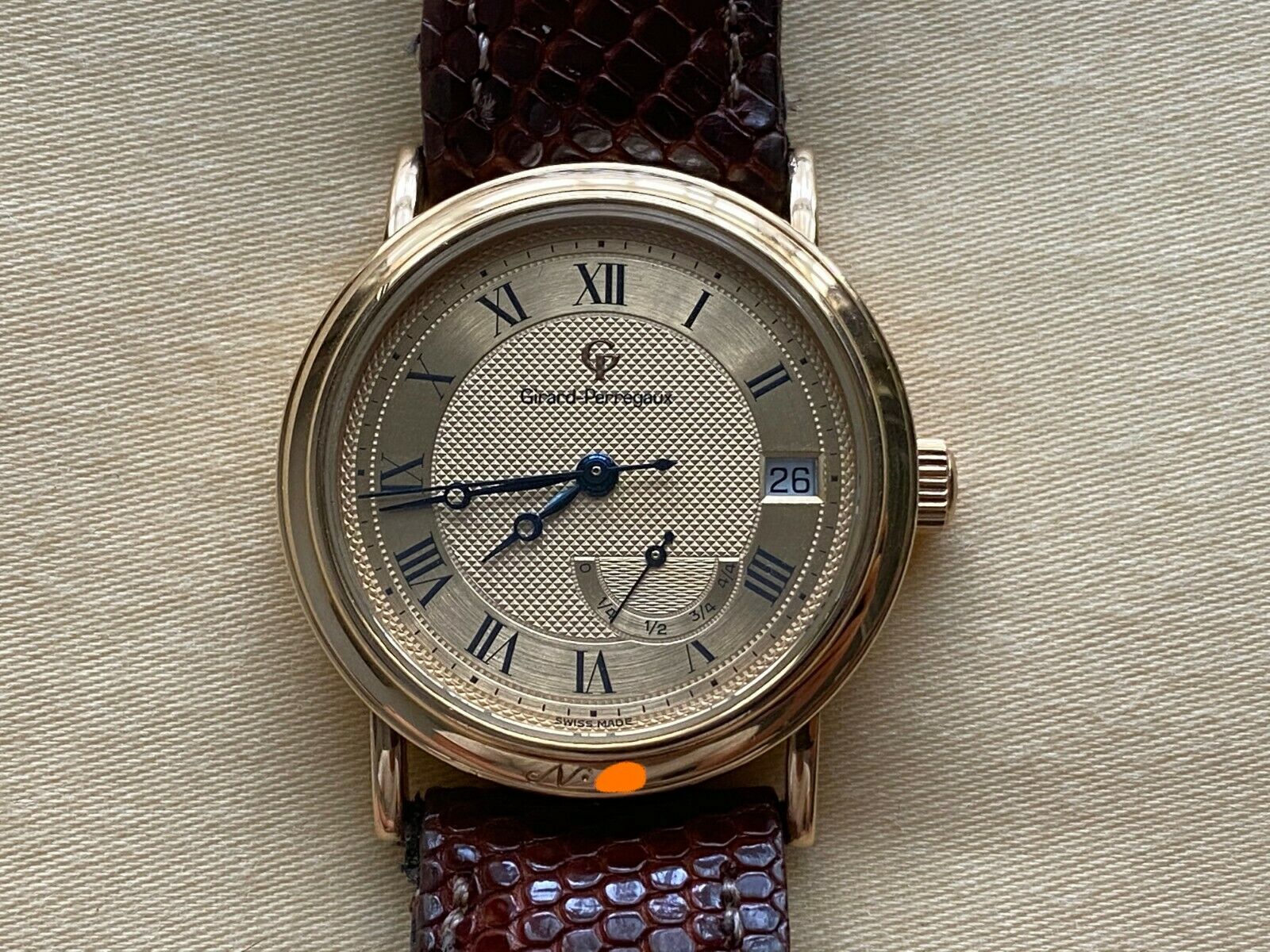 RARE Girard Perregaux 18K Rose Gold Classic Power Reserve