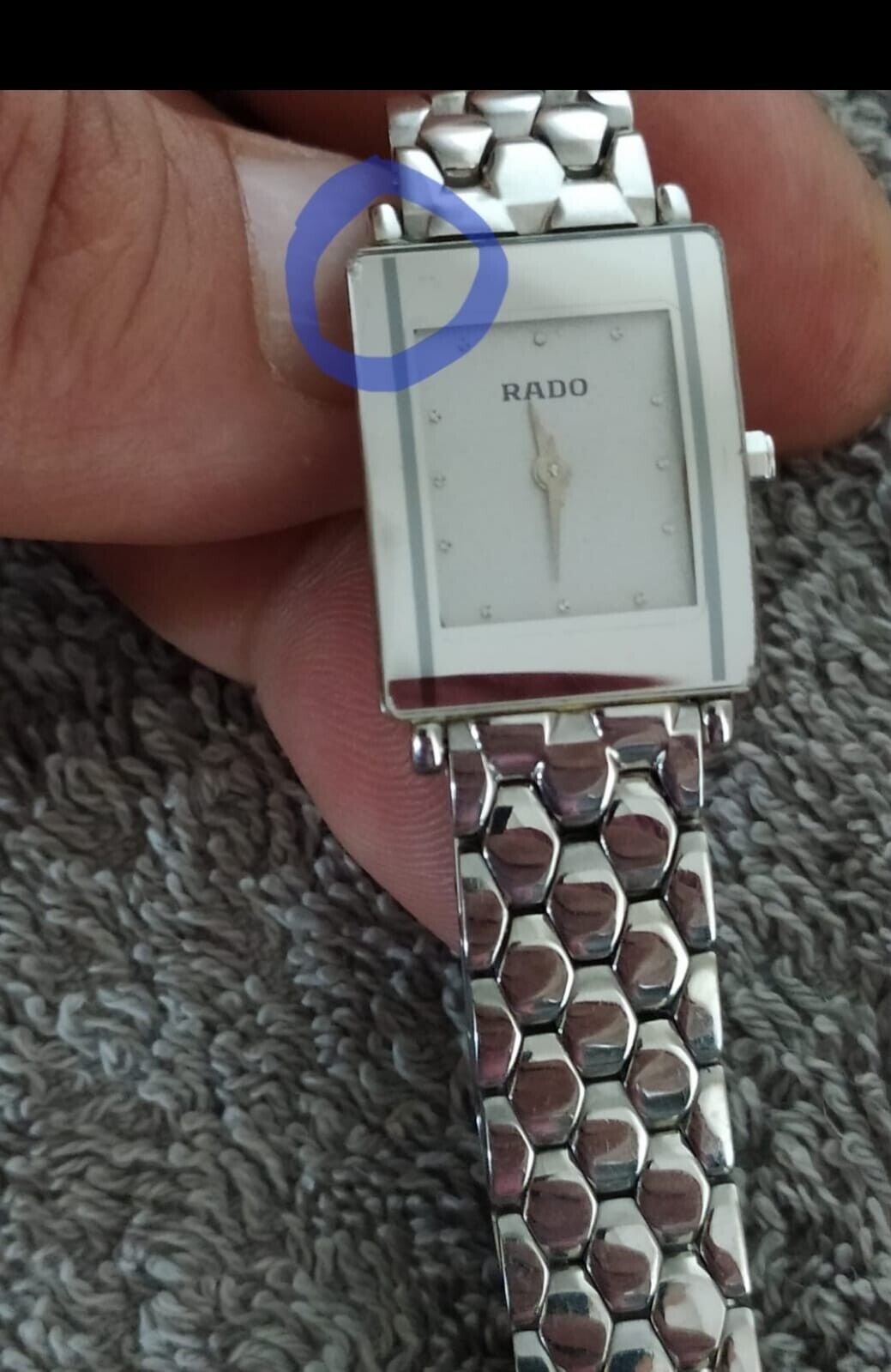 Rado DIASTAR 153.0488.3 Quartz Ladies Swiss Watch Work Used