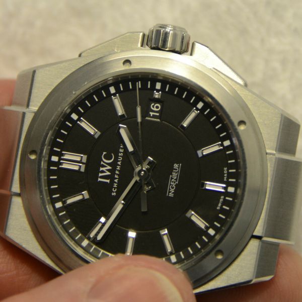 IWC Ingenieur Automatic model IW323902 Black Dial Stainless Steel ...