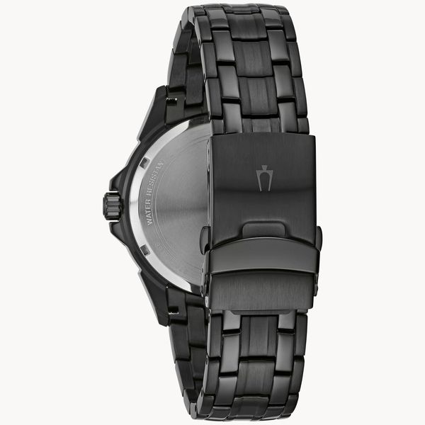 Bulova Classic Men's Quartz Multi-Dial Black Bracelet Watch 43mm 98C121 ...