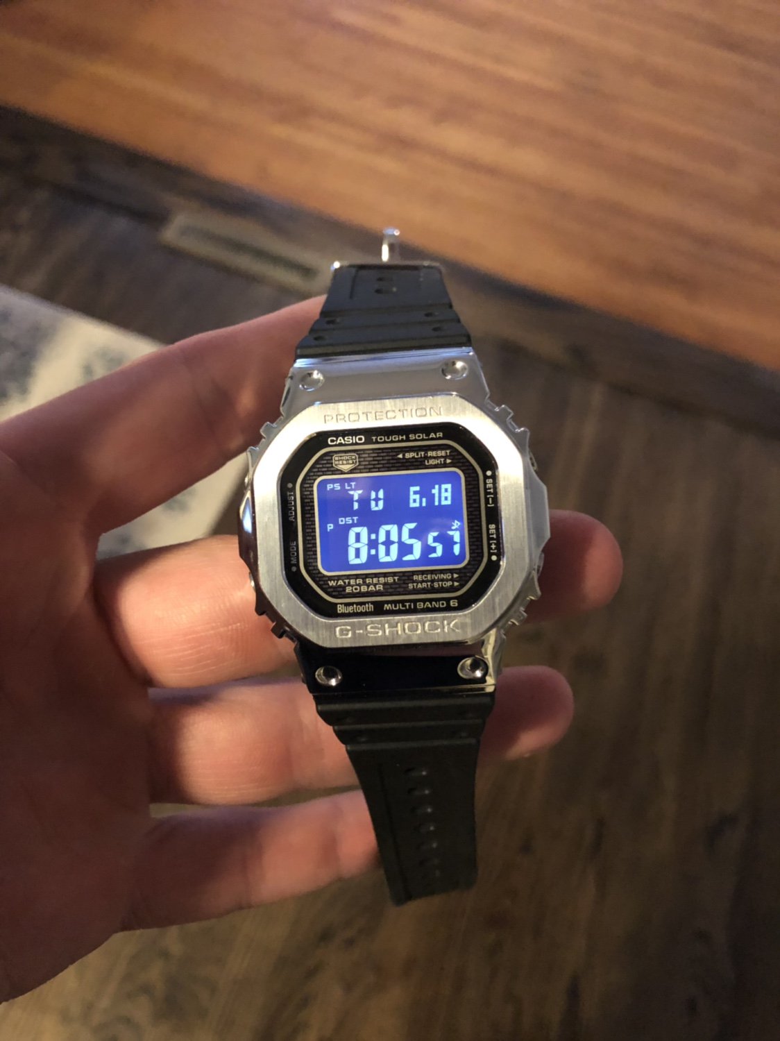 g shock gmw b5000 silver