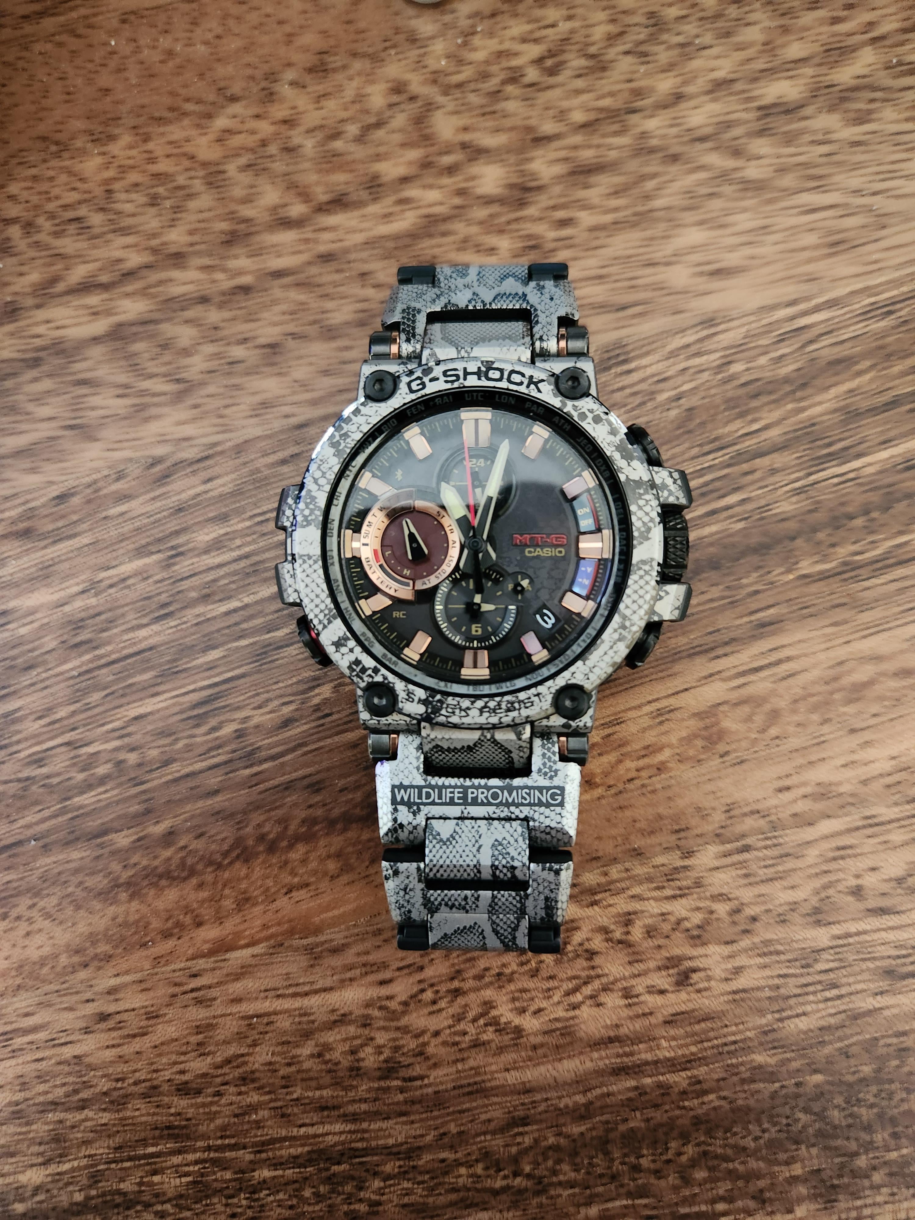 WTS] Casio G-Shock Limited MTG-B1000WLP-1AJR Wildlife Promising |  WatchCharts Marketplace