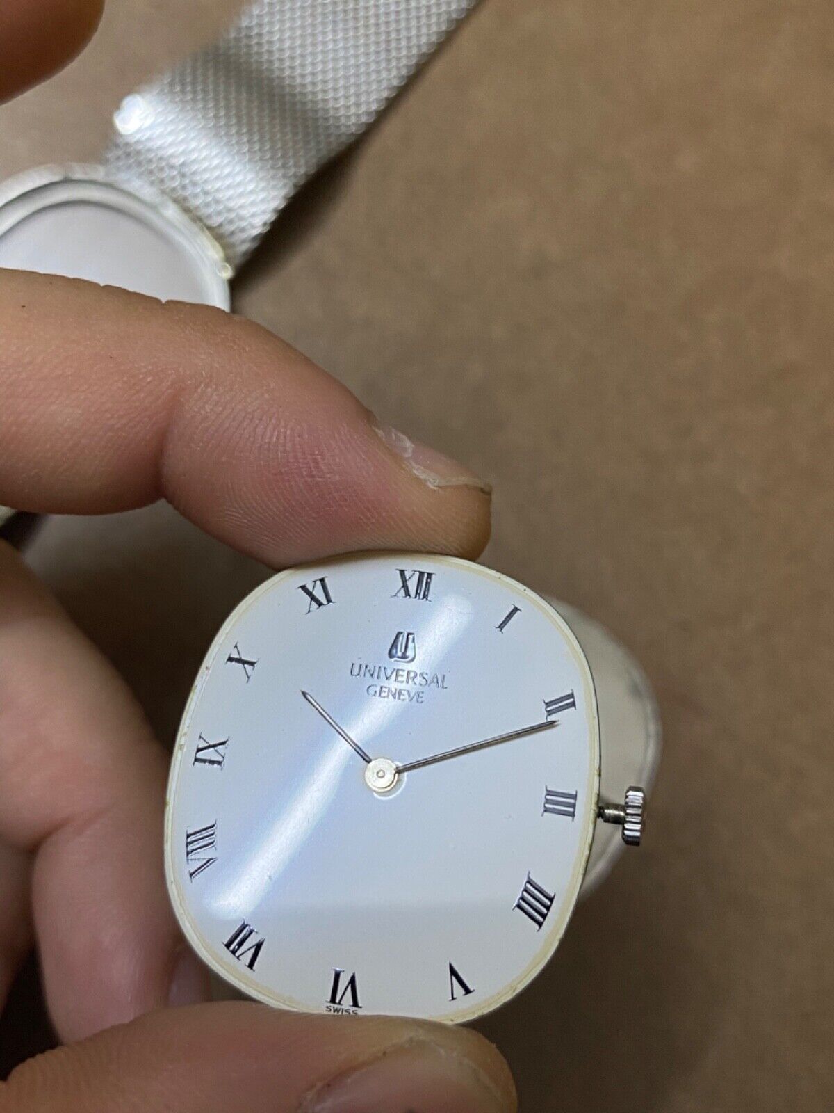 vintage Universal Geneve 842135 Mesh U Bracelet Calatrava