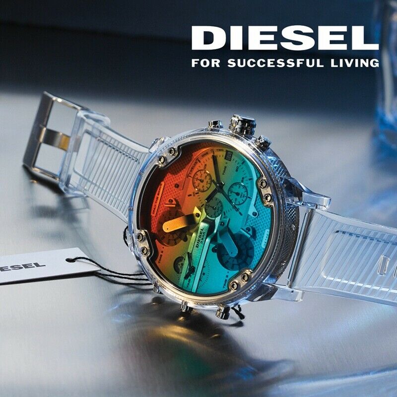 ✓ Brand New diesel Men's Watch dz4521 Griffed chronograph white