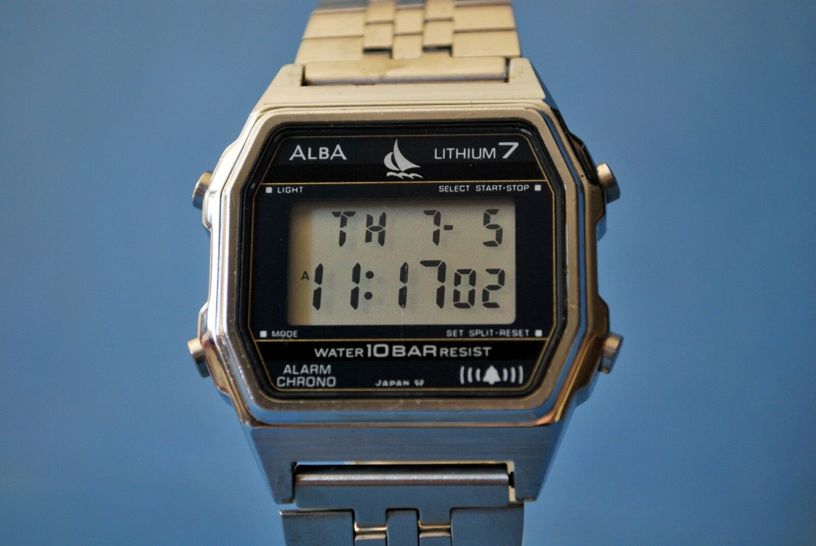 VINTAGE SEIKO/ALBA LCD W309-4210 AO. LITHIUM 7. ALARM/CHRON. V.V.