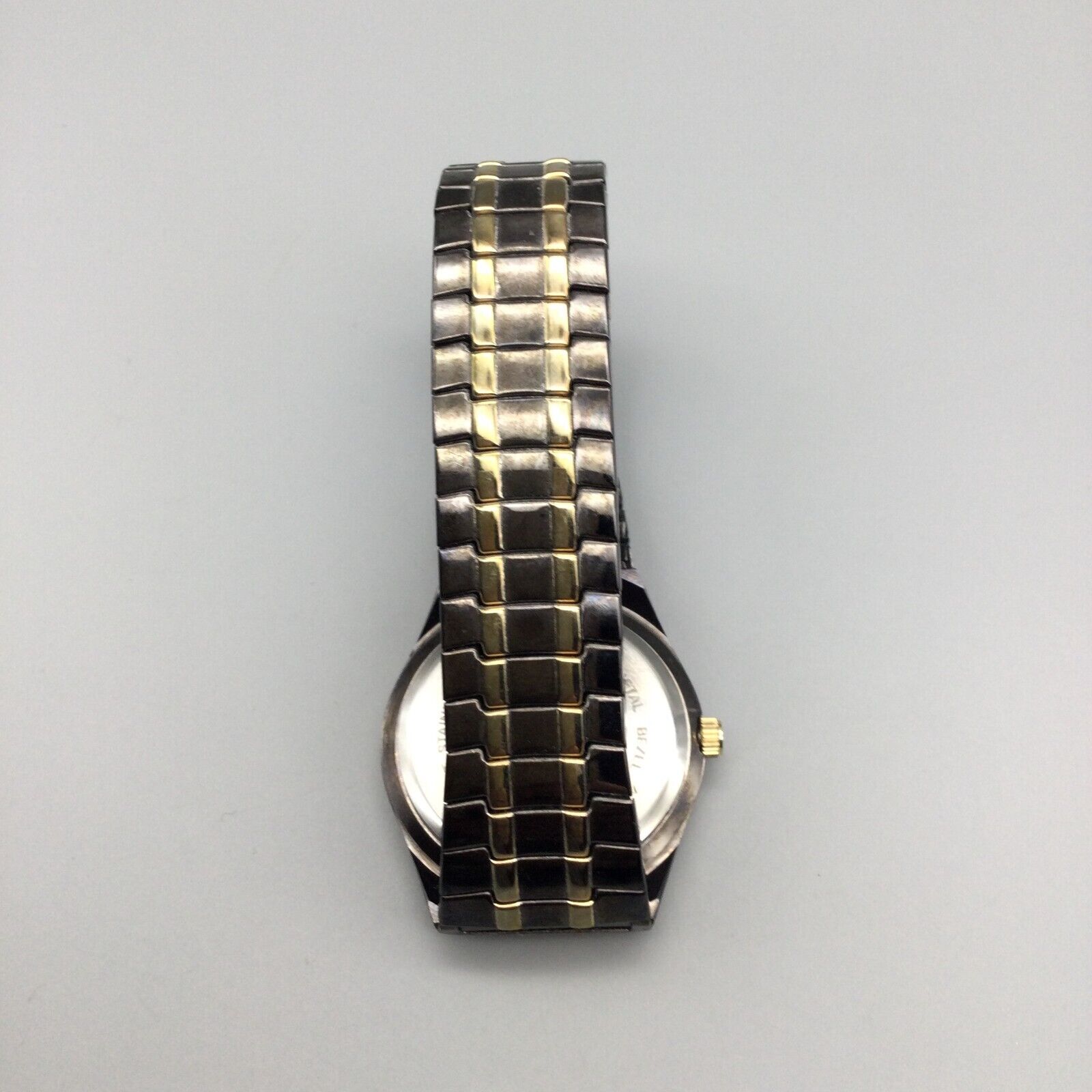 Waltham American Quartz Water Resistant Watch Gold Tone Brown Black Band WW050 Gold Waltham Watch - Etsy Canada main image 3