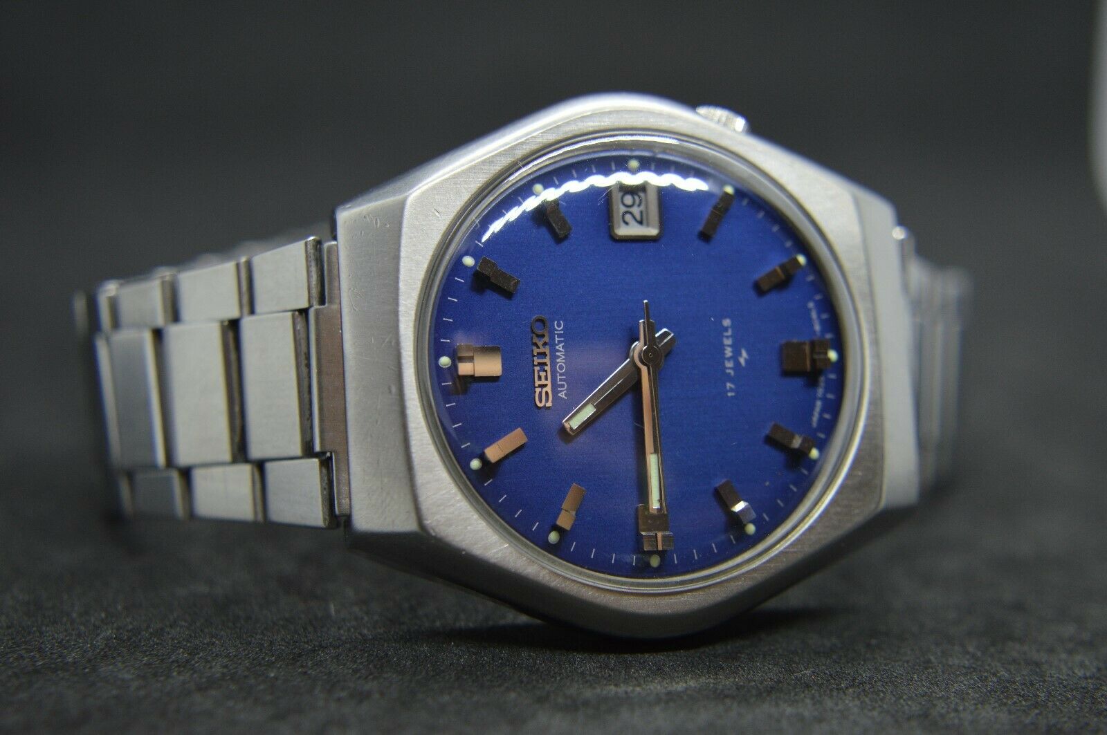 Montre Seiko Automatic Vintage Ref. 7025-8040 - Années 80/90, 17 Rubis, Boîtier Acier Inox