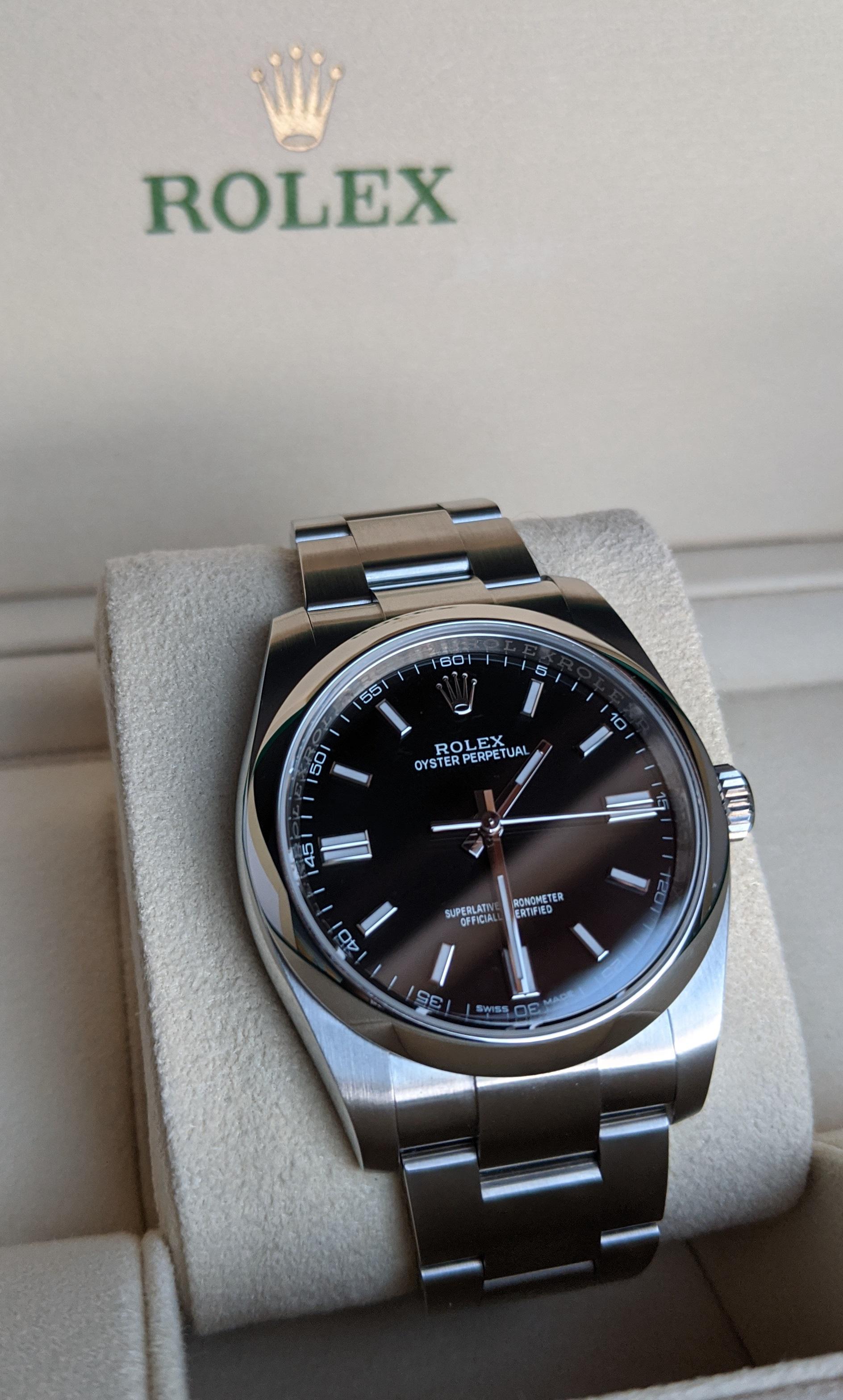 oyster perpetual 36mm black
