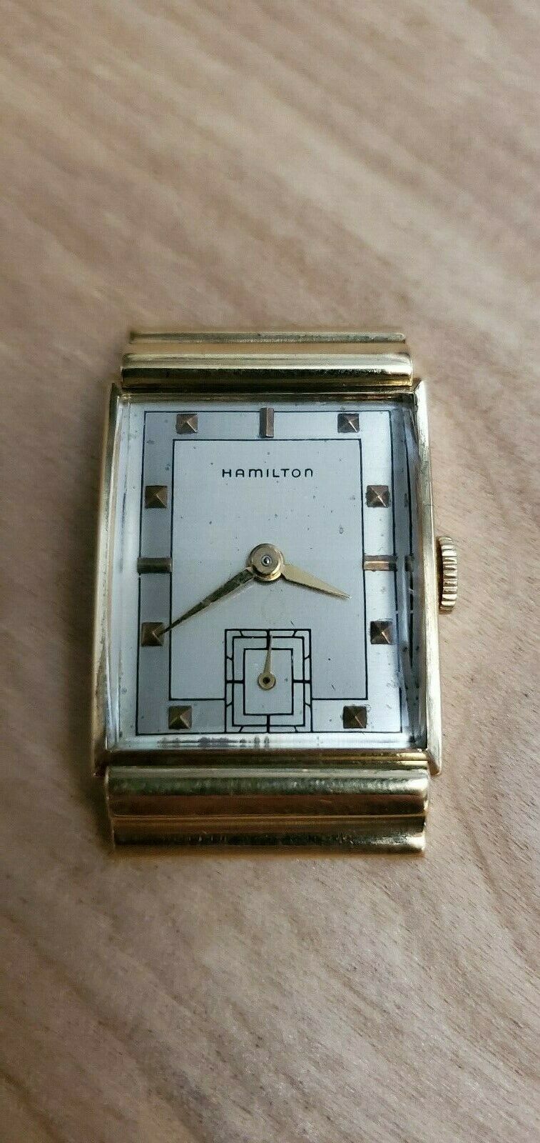 Vintage 18K Gold 1940s Hamilton Gordon 19 Jewel Cal 982 Watch