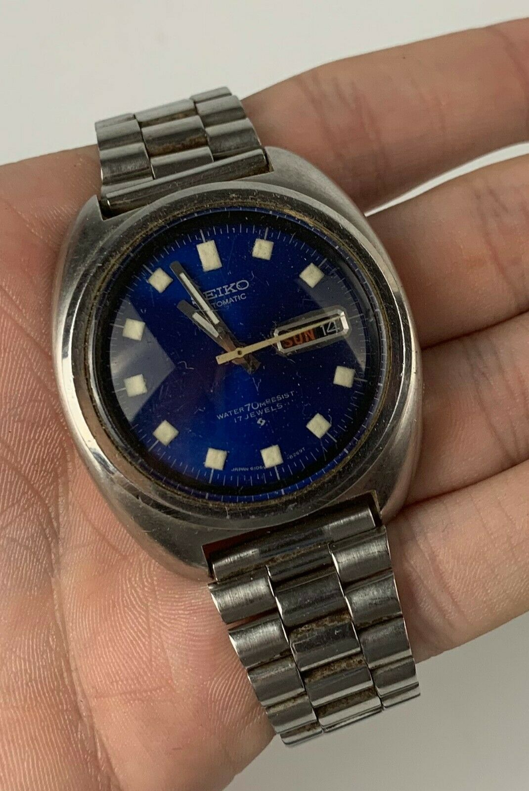Seiko 6106-8237 70M Sports Dive Watch 1970s Blue Dial Vintage | WatchCharts