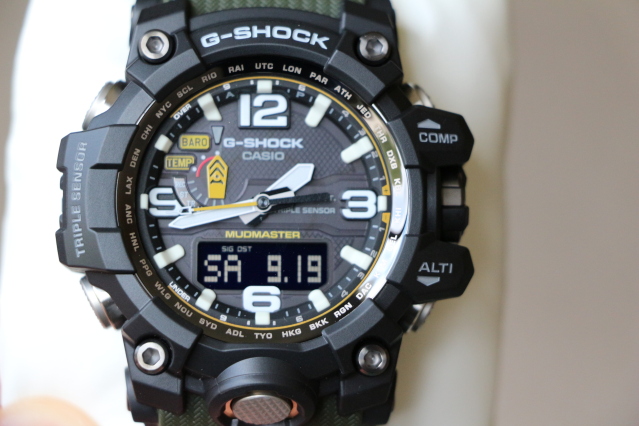 Fs Nib Casio G Shock Mudmaster Gwg 1000 1ajf Triple Sensor Solar