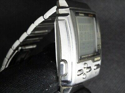 CASIO VINTAGE DIGITAL WATCH HOT BIZ 1495 DB-2100 DATABANK MEMORY