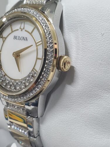 Bulova turnstyle crystal hot sale accent watch