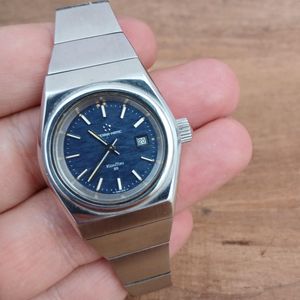 Rare Seiko 7n32-0ay0 Space Age Watch - Black Dial Stainless Steel