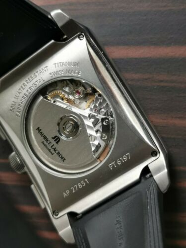 Maurice Lacroix Pontos Rectangulaire Titanium PT6197 Swiss Auto