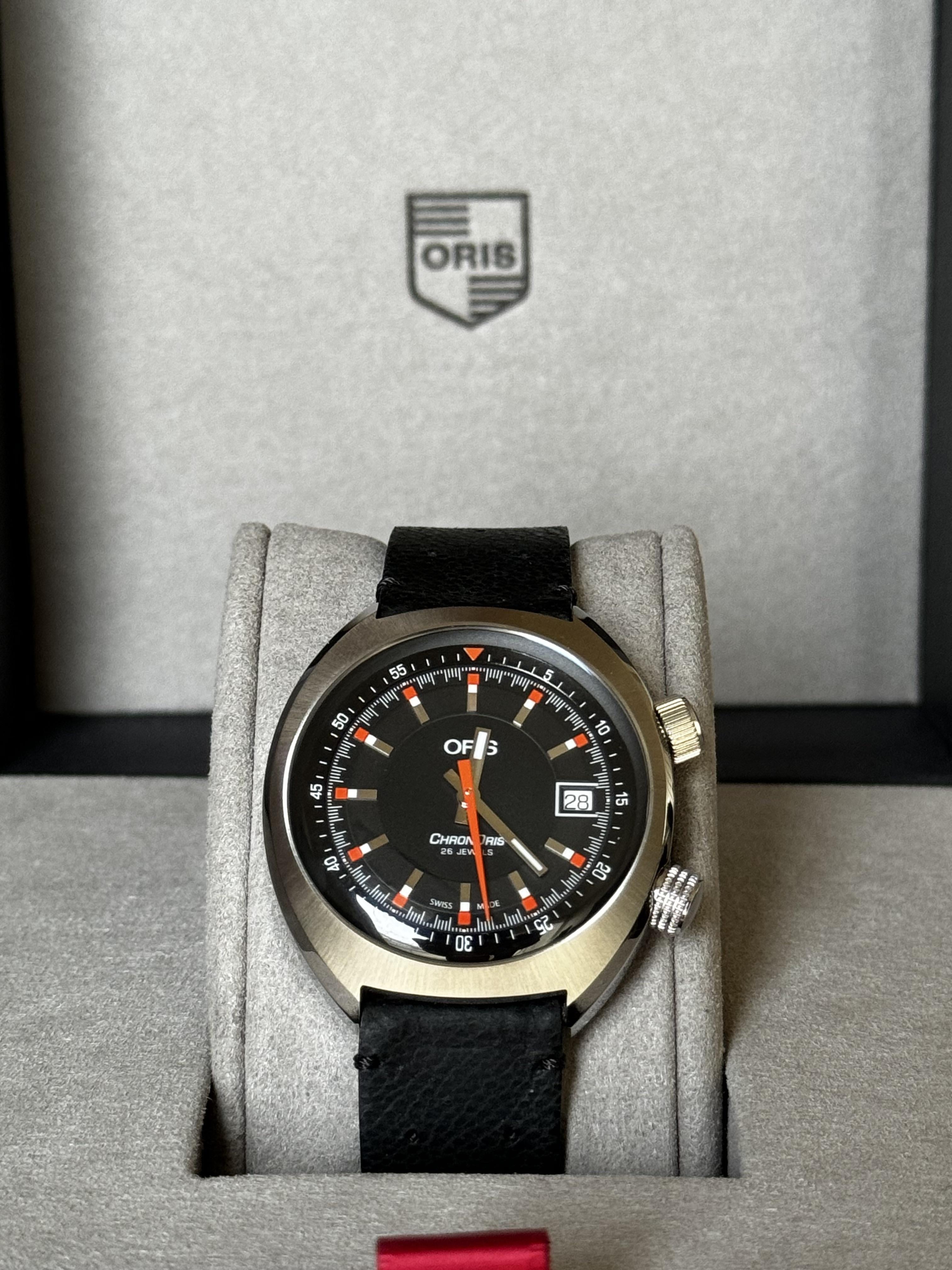 WTS Oris Chronoris Date Black Dial Full Kit Excellent Condition