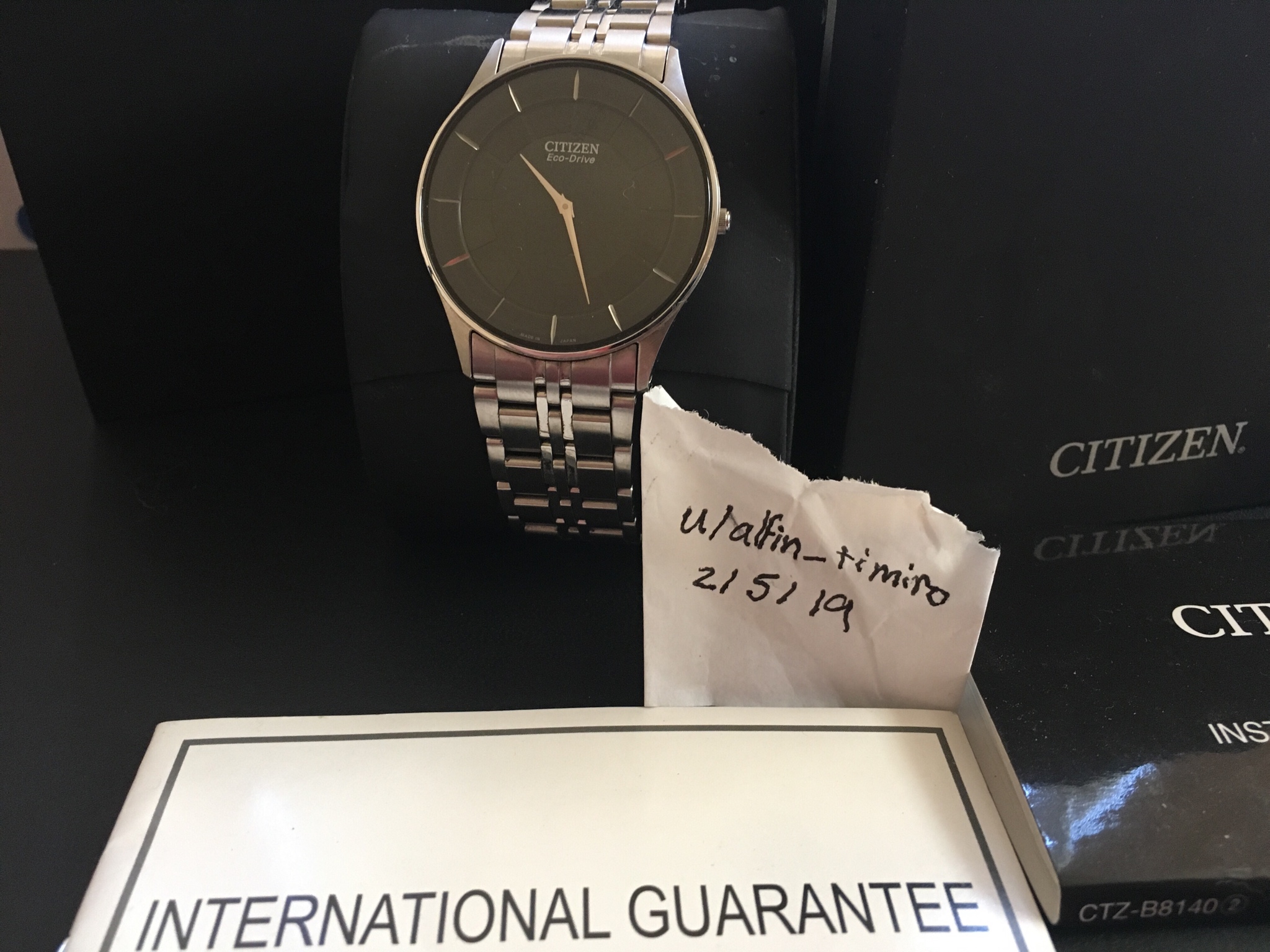 WTS] Citizen Eco-Drive Stiletto Ultra Slim AR3010 65E