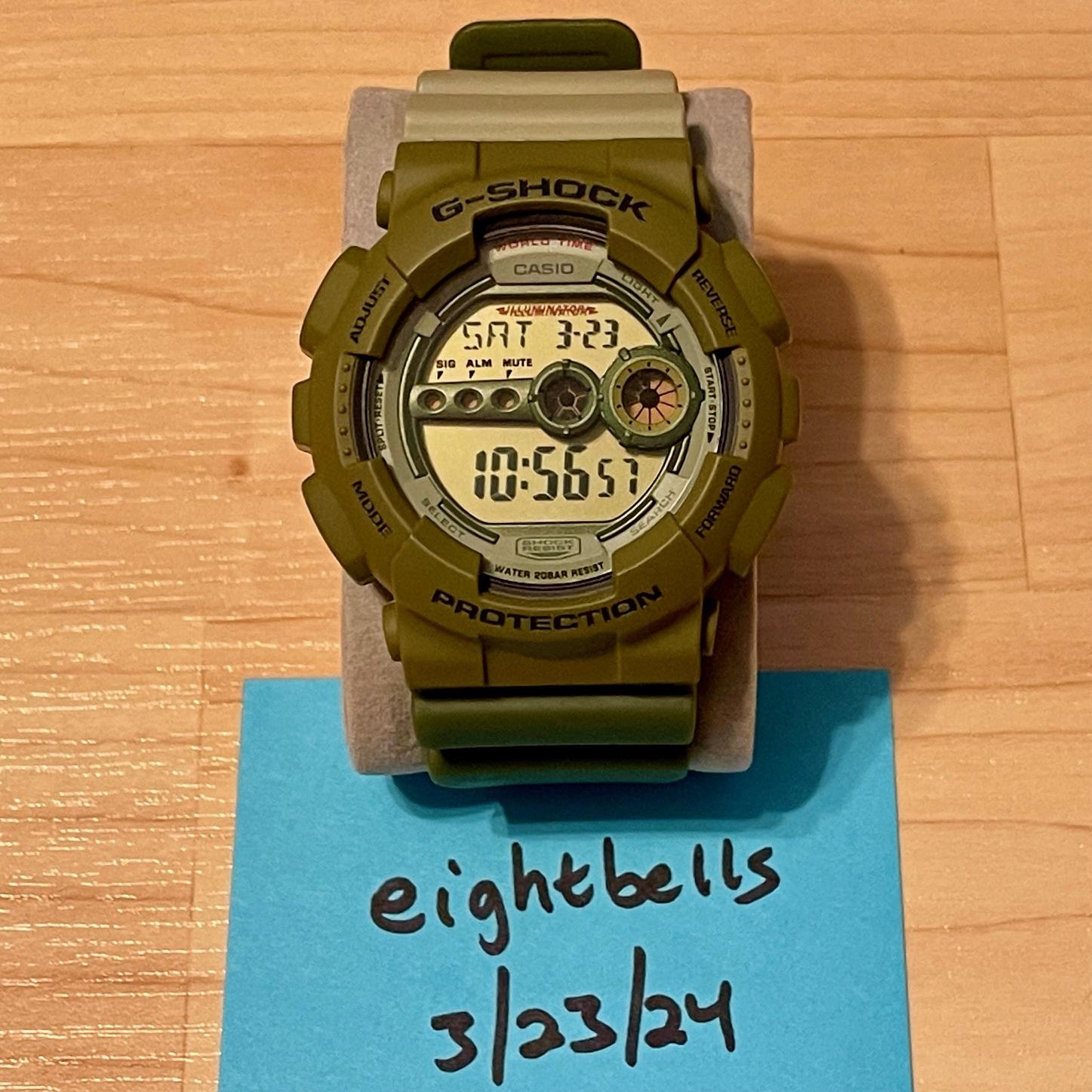WTS] Casio G-Shock GD-100PS-3JS Khaki Green Playset Collaboration 