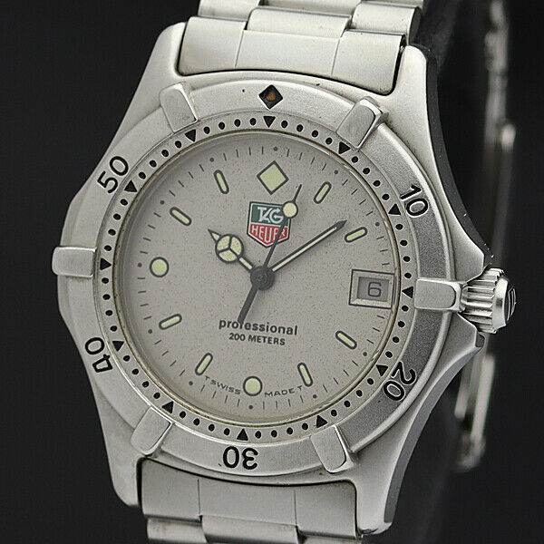 TAG HEUER Watch 2000 962.213F-2 Quartz St.Steel Date T1541