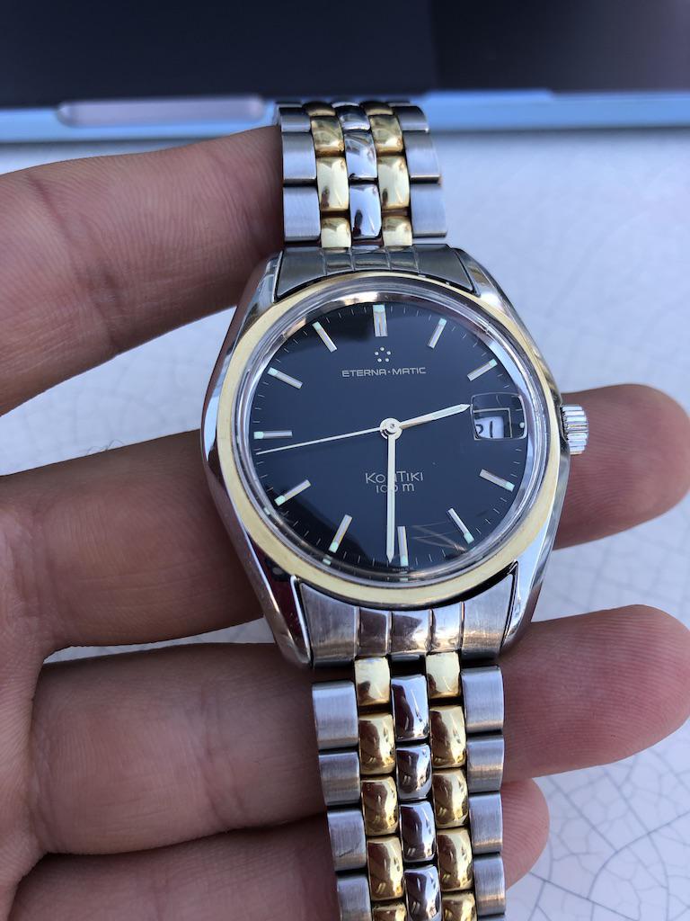 Bracelet De Montre Eterna Kontiki 13,7 Mm – Vintage – Pour Montre – Occasion, Déjà Porté