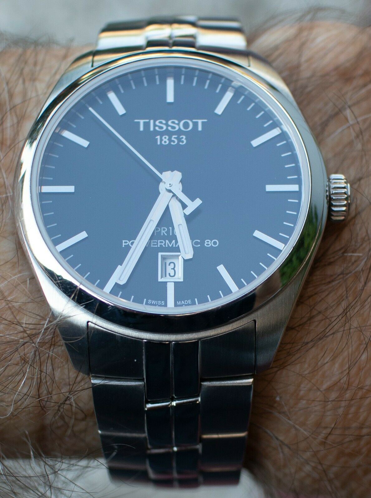 Men s Tissot 1853 PR100 Powermatic 80 Swiss Automatic Swiss Watch