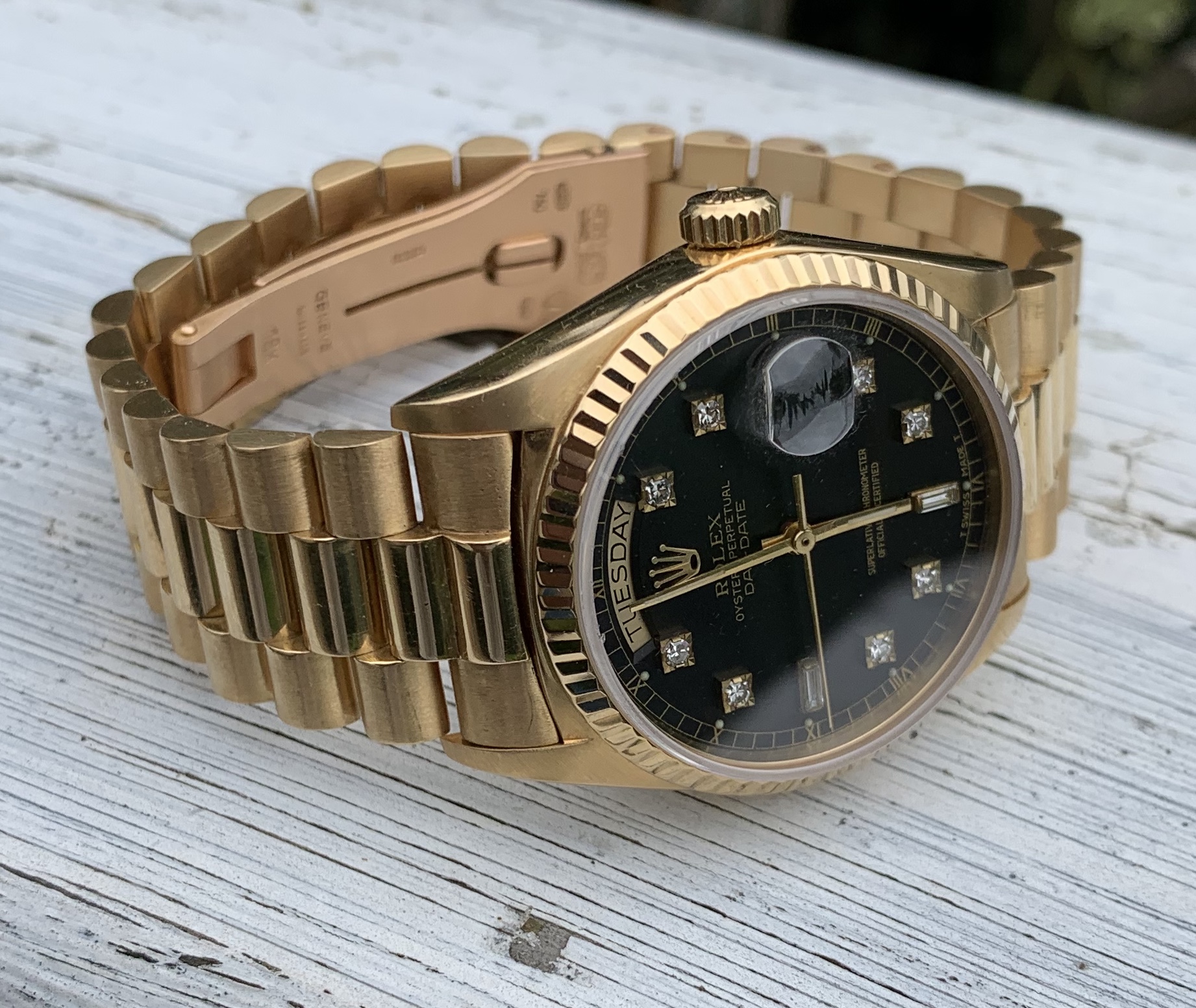 Rolex 18038 outlet diamond dial