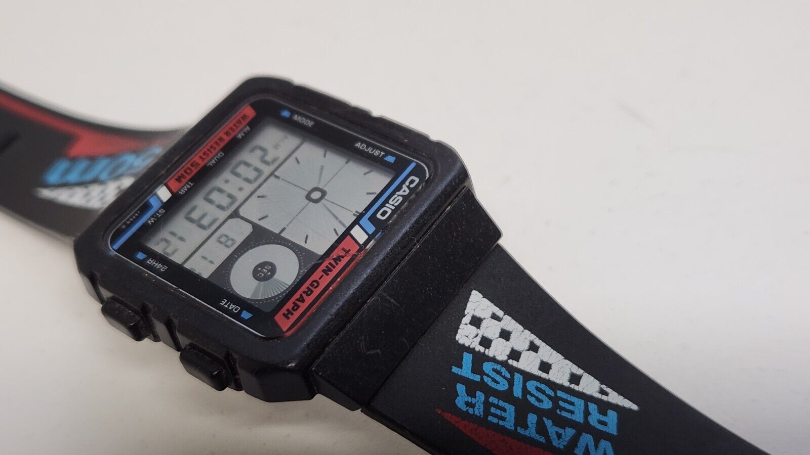 Casio AE-20W Twin-graph Reloj Módulo 588 Twin Graph Ana Digi