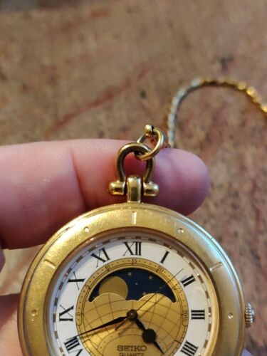 Rare Vintage Seiko Age Of Discovery 6F24-9009 Quartz Pocket Watch |  WatchCharts