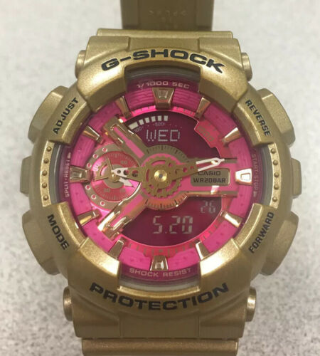 $130 CASIO G-SHOCK Watch Model 5425, GOLD & PINK, GMA-S110GD Baby