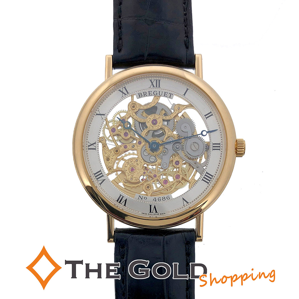 Breguet Skeleton REF.5135 BA5135 10 286 K18 YG domestic strap